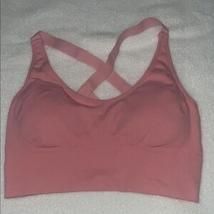 NVGTN Dusty Rose Cross-Back Sports Bra